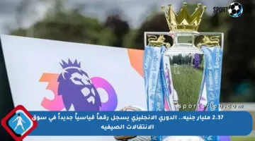 2.37 مليار جنيه.. الدوري الإنجليزي يسجل رقماً قياسياً جديداً في سوق الانتقالات الصيفية